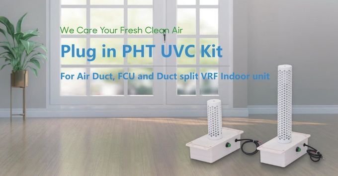 PHT UVC with Germicidal Lamps as air sterlizer for Rooftop units ducts or AHU System ducts help kill virus