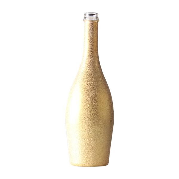 Quality Clear or Customized 750ml Tactual Champagne Bottle 75cl Empty Painting Glass Bottle for sale