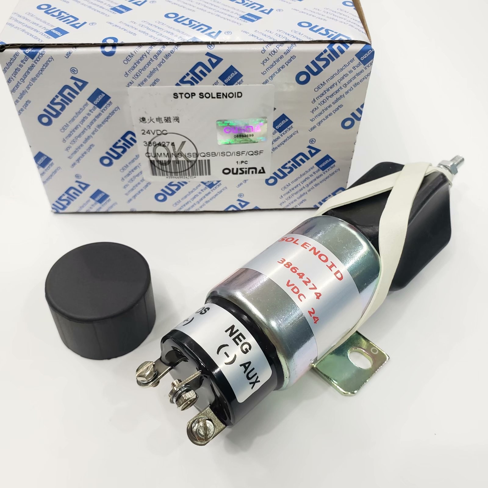 OUSIMA Stop Shutoff Solenoid 3864274 24V For Cummins CUMMINS ISB QSB ISD ISF QSF