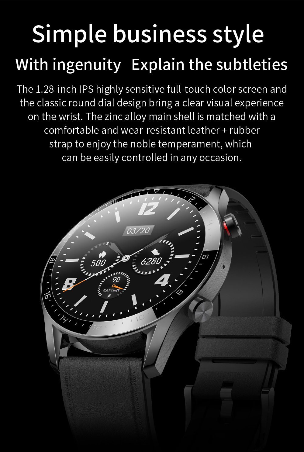 Amazon Hot Style Two Colors Bluetooth Call Waterproof Smartwatch Hl05 NFC Casual Fitness Wear 202 Popular Gift Watch ECG