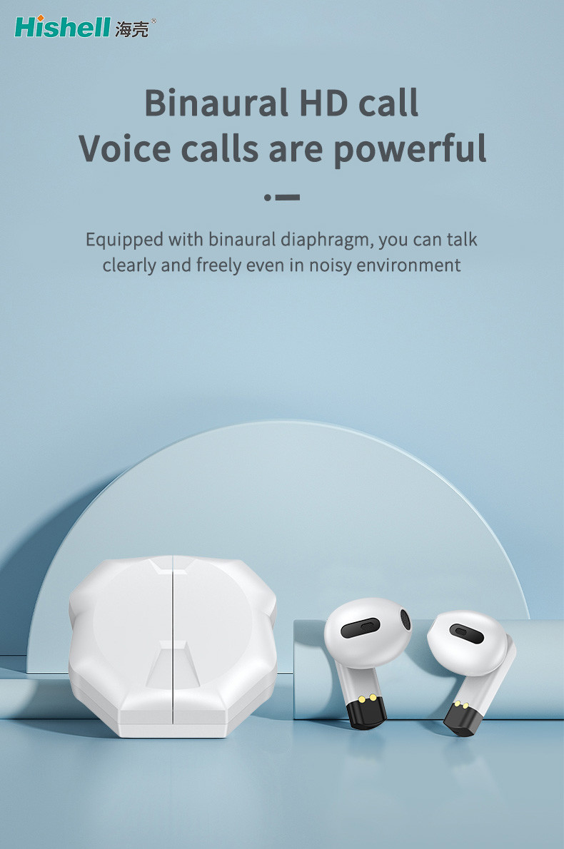 Practical 300mAh Wireless Bluetooth Headset , 5.2 ABS Wireless Stereo Earbuds