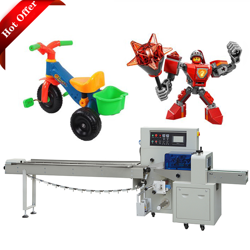 Sugar Noodle Cookie Flow Pillow Packing Machine 40-180 Packs/Min Automatic