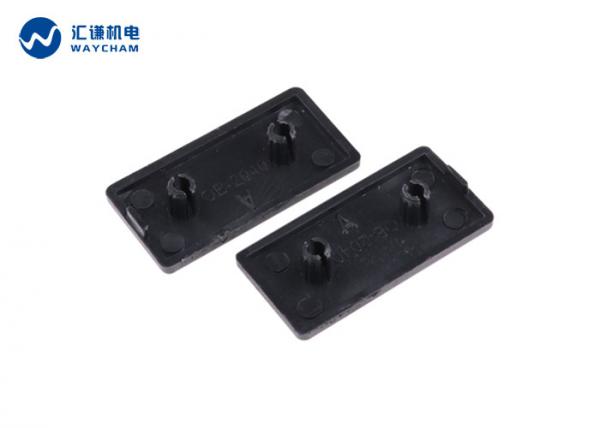 Quality Custom 40*80MM T Slot Accessories Plastic t slot end cap Black Color for sale