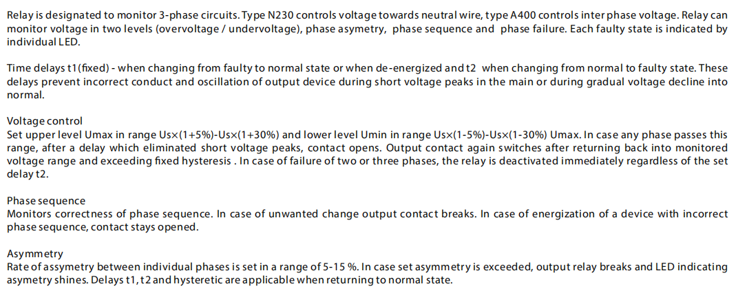 DV5-04 3 phase Over Voltage and Under Voltage Device Phase Loss Sensor Relay Voltage Control 1SPDT