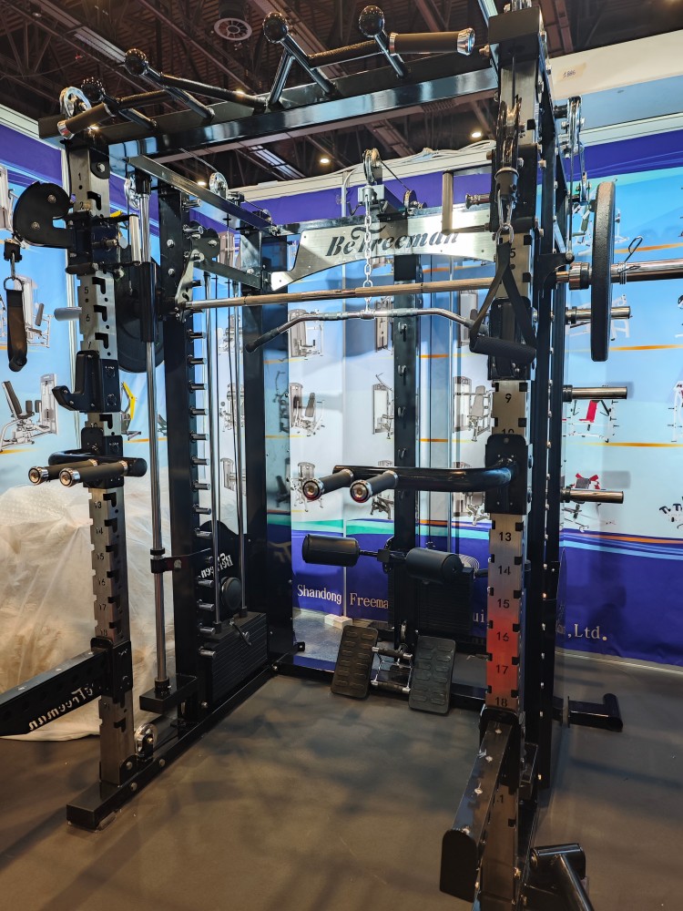 Complete Strength Training System: Power Cage, Squat Rack, and Multi-Functional Smith Machine