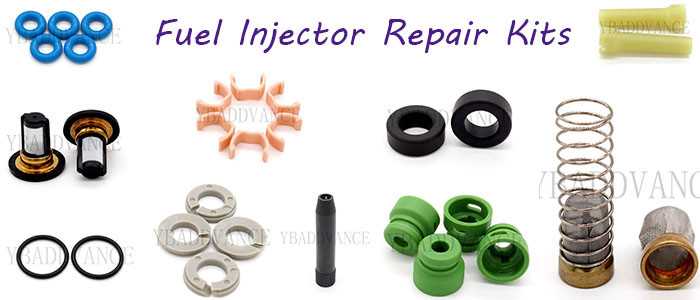 ASNU08 Fuel Injector Black Auto Parts O Rings Kit 14.5mm For Bosh Universal Injector
