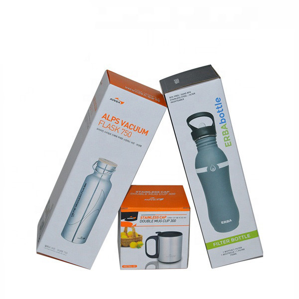 Recyclable Pantone Color Folding Paper Box For Water Bottle