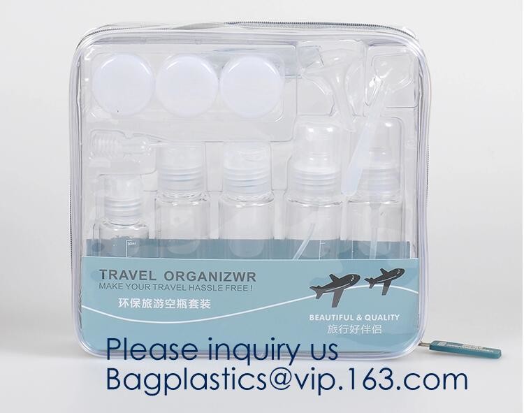 Travel Bag Large Toiletry Bag Makeup Organizer clear pvc cosmetic bag,Cosmetic Packing Toiletries Bag for Women BAGEASE