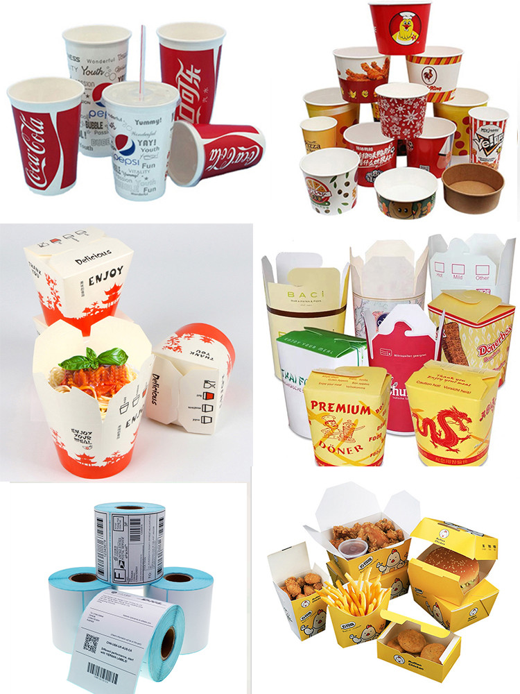 Full Automatic Carton Box Paper Cup Printing Machines 4 Colors Flexo Printing Machine