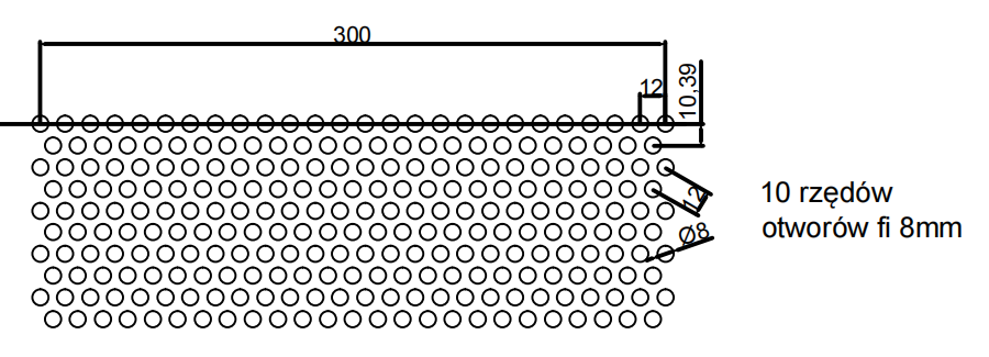 Drawing profile pf punching