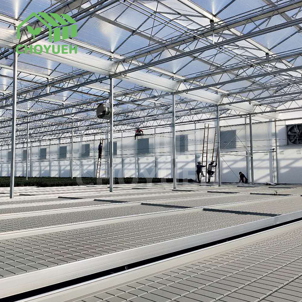 2mm Commercial Greenhouse Benches Metal Greenhouse Tables Anodized