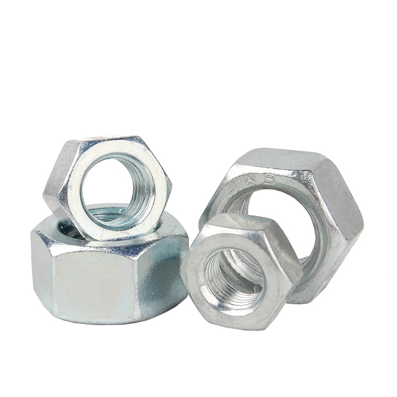 White Zinc Plated Hex Nuts For General Industry Imperial Measurement System DIN934