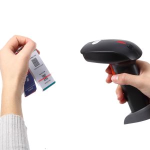  Handheld Android Barcode Scanner , 1D 2D QR Bluetooth Barcode Reader Manufactures
