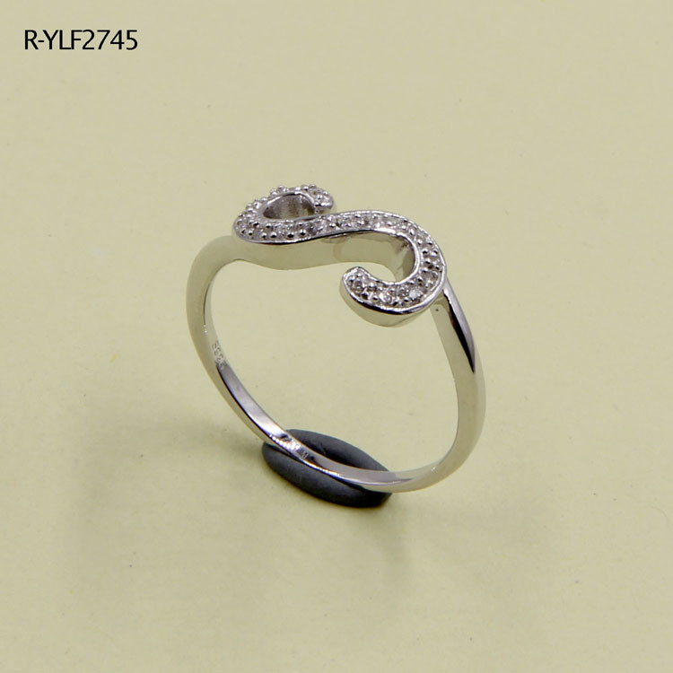 Swirl Elegant Sparkle Round CZ Diamond Simulated Cocktail Swirl Ring 925 Silver Girls Anniversary Wedding