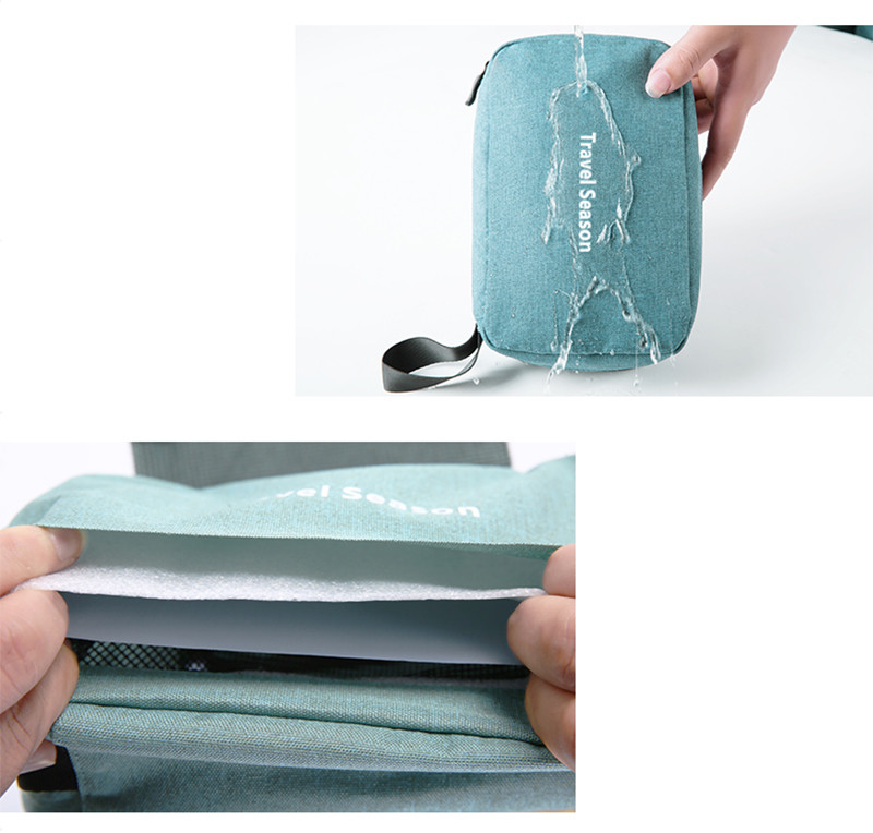 Large Capacity Private Label Plain Polyester Makeup Bag