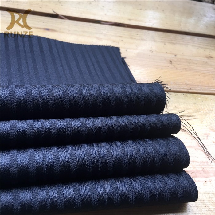 150D*300D Woven 100% Polyester Dobby Jacquard Stripes Fabric For Shirts Technics woven