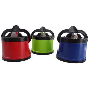 Tungsten Blade Suction Cup Knife Sharpener Strong Power Red Color Any Sharp