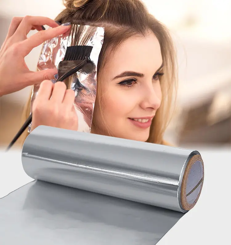 Disposable Salon Foil Rolls for Hair Highlighting Customized Aluminum Paper Alloy 8011