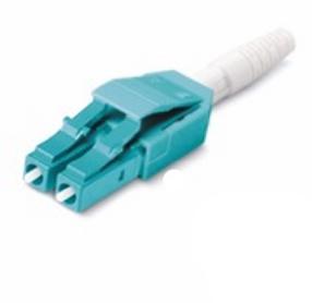 LC OM3 Duplex Uniboot Fiber Optic Connector  RohS Material,aqua color