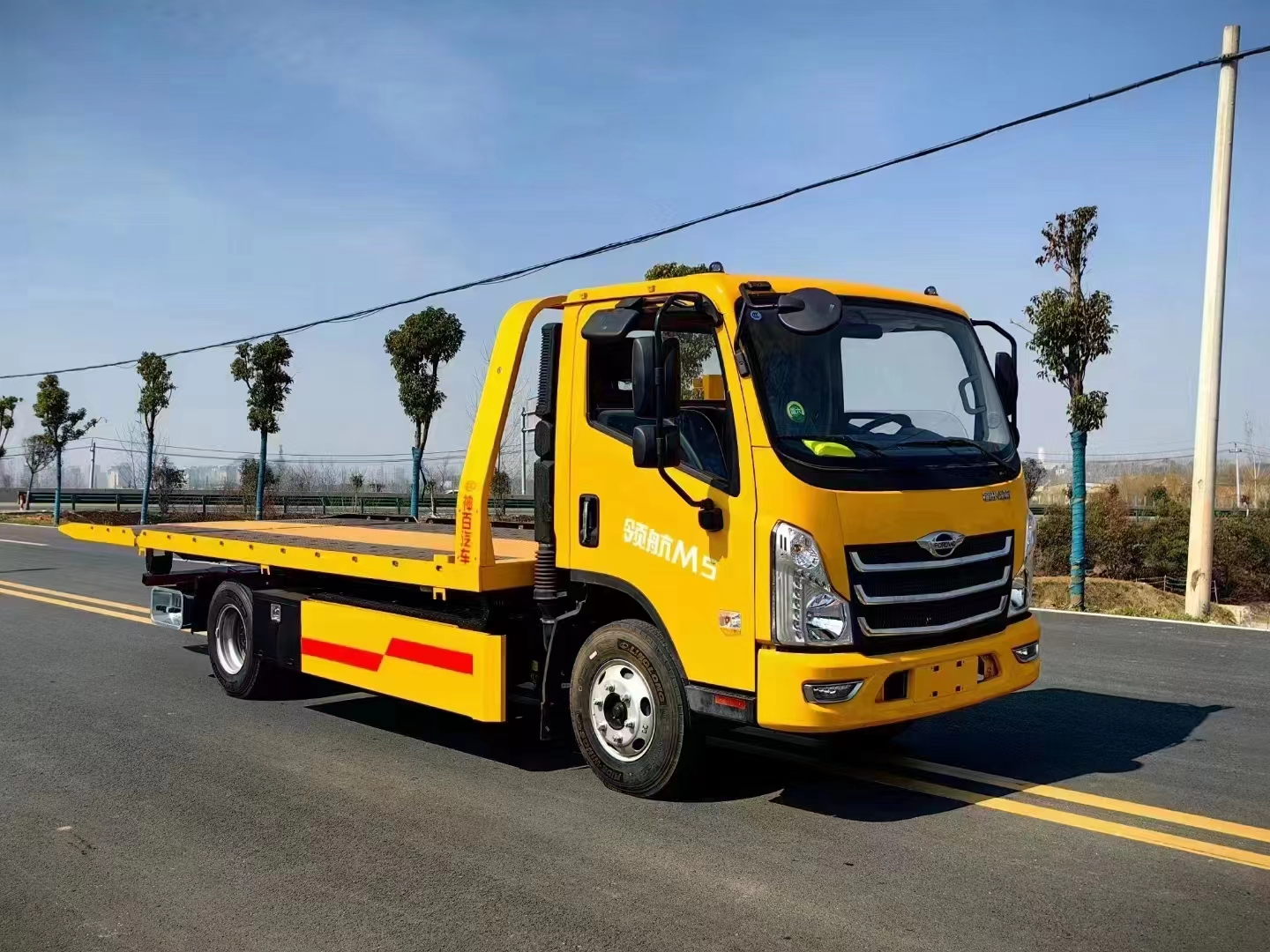 Foton 160 Horsepower Trailer 4X2 Car Mounted Rescue Vehicle, 5-ton One Trailer, One/two Way Rescue Trailer