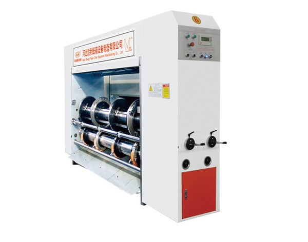 PLC Control Flexo Printer Slotter Die Cutter Adopting Helical Gear Driving
