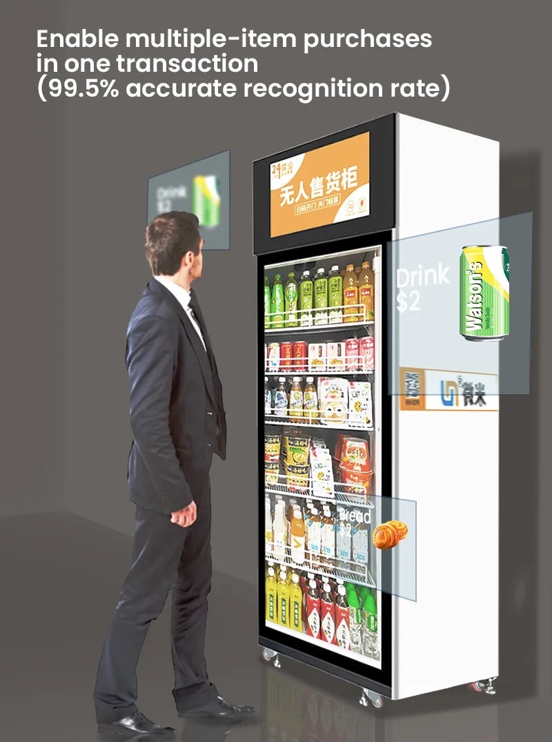 AI Vending Machine Kit for Fridge Conversion with Card Reader