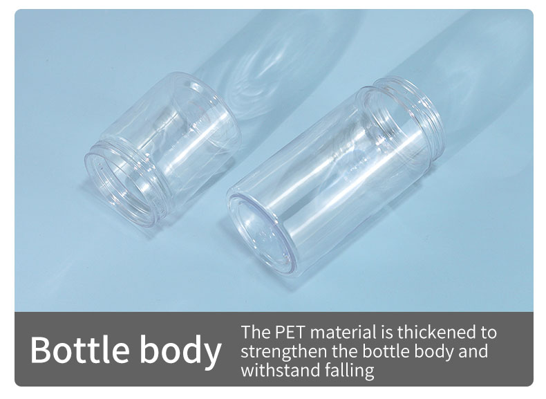 PETG Makeup Storage Jars Clear Plastic Jar For Packaging Transparent Plastic Container
