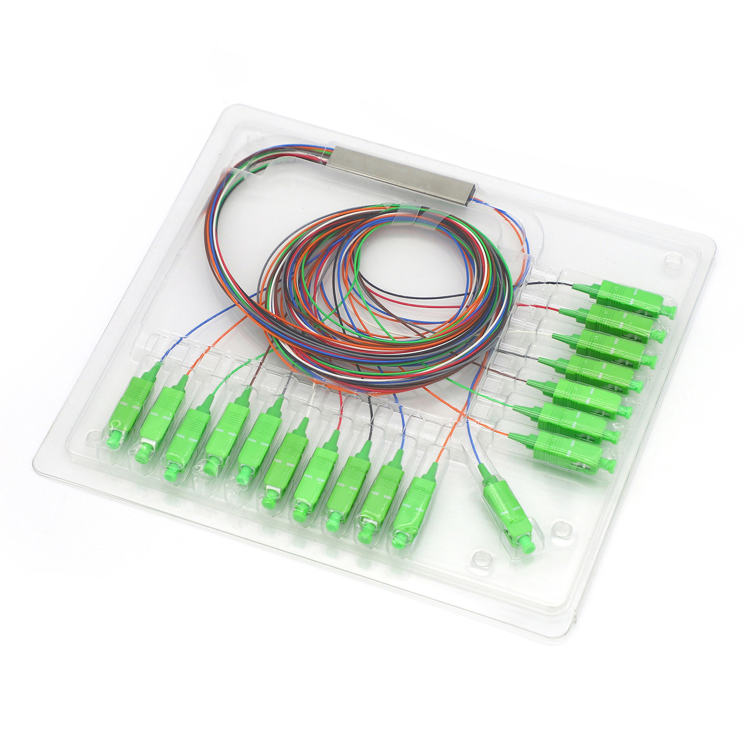 Plc Splitter Fiber Optic With SC/APC Connector 1x16 Mini Type PLC Splitter