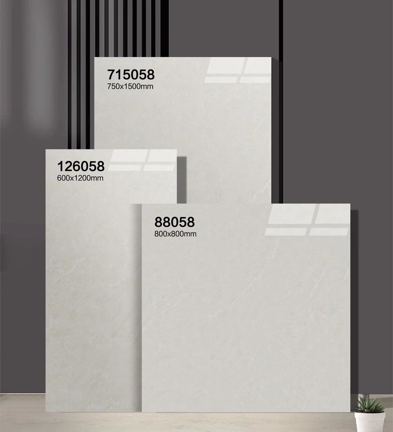 Beige Stylish 750x1500mm Polished Glazed Porcelain Tiles And Wear-Resistant Decoration Tile For Bedroom And Living Room