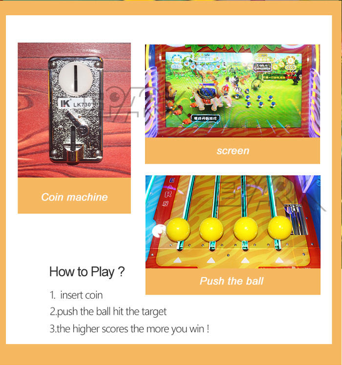 Paradise Pushing Ball Puzzle Redemption Game Machine 2 Player
