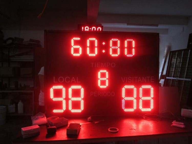 customized 7 segment stadium clock led display