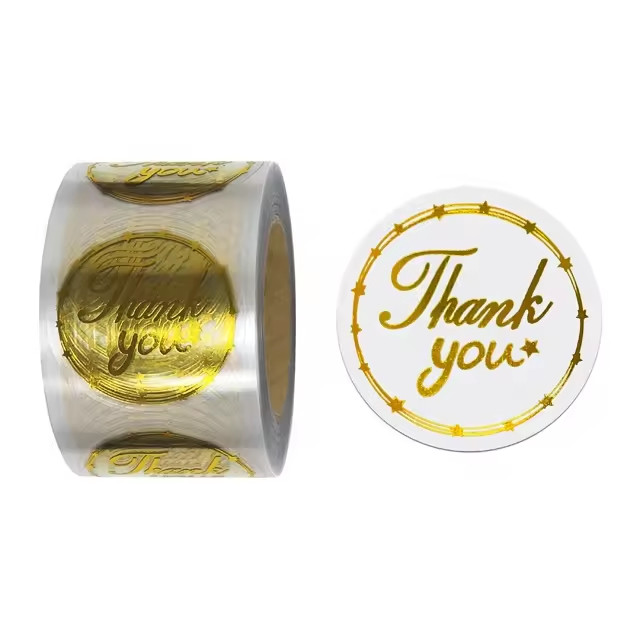 Vinyl Adhesive Printing Label Hot Stamping Film Waterproof Embossed For Bottles