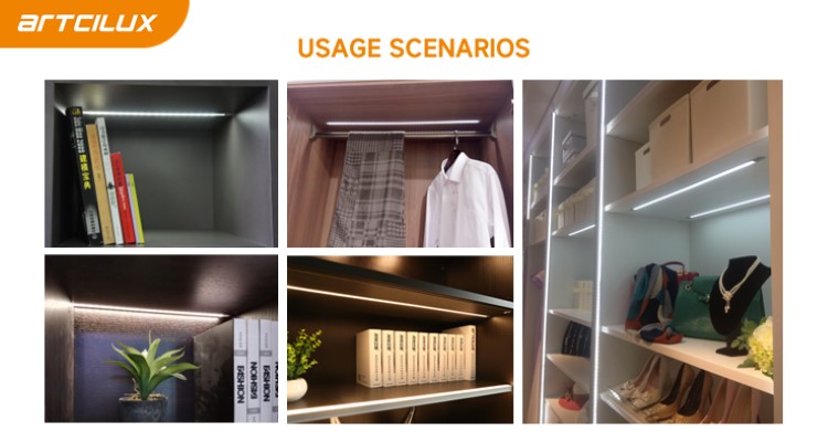 LED Cabinet Strip Hand Shaking/PIR Sensor Aluminum Profile A2200/A2210/A2270