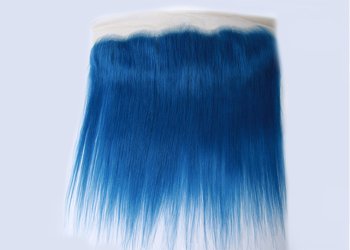 Dark Blue Human Hair Virgin Lace Frontal 16" AAAA Grade 70g-80g / Piece