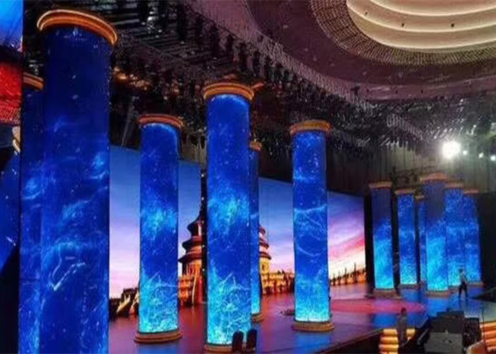Customized Flexible Cylindrical Led Screen display 1000cd 3840 hertz