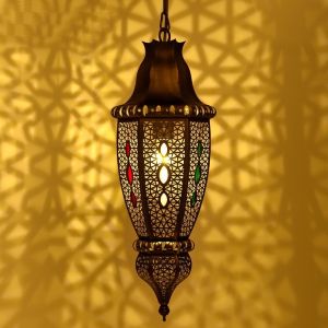  Moroccan Style Vintage Lantern Chandelier with Six Lights, 24.5&quot; Dimensions, and 120 Volts Switch Control Manufactures