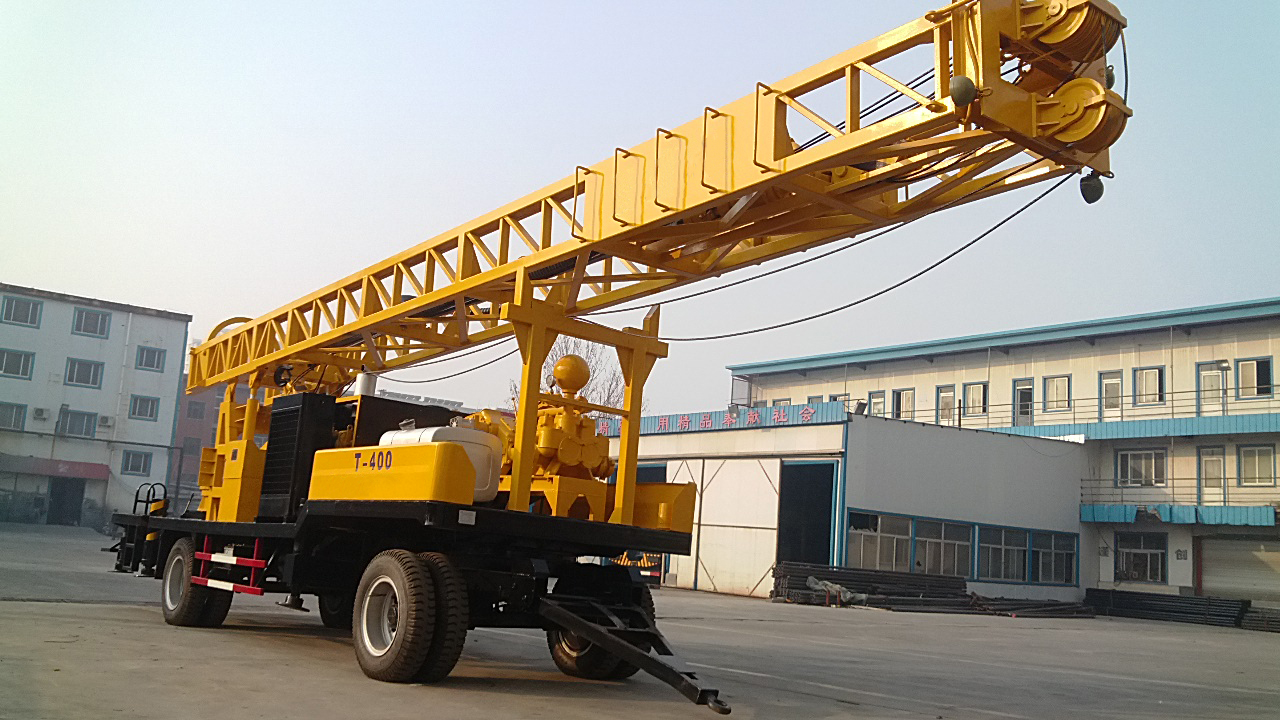 T-400 400m Depth Well Drilling Machine 500mm Hole Diameter