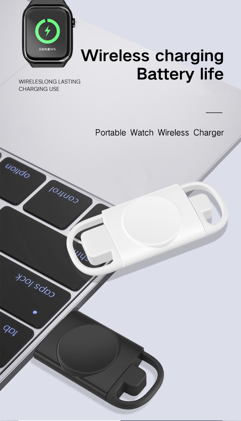 Apple Watch Wireless Magnetic Charger 5V Lightweight 0.8 Ounces White Color