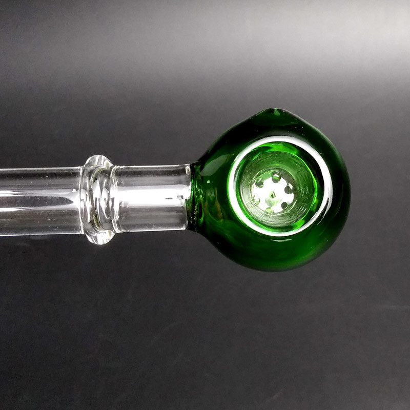 High End Pyrex Glass Hand Pipe Colorful Design With Filters Screen