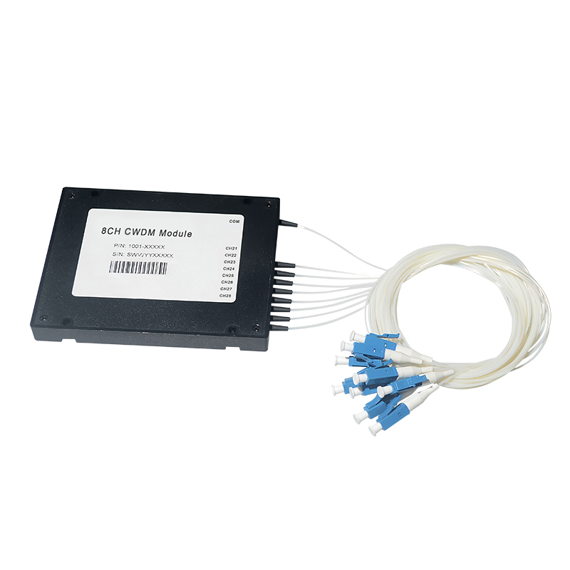 Optical 8 Channel Cwdm Mux Demux Module 0.9mm 20nm Channel Spacing