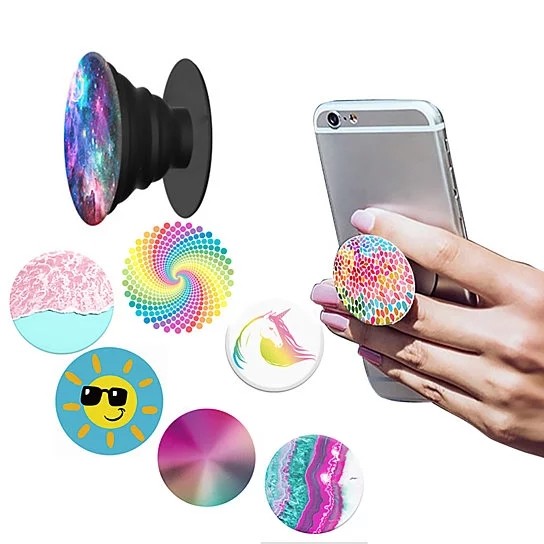 Wholesale custom pop expanding socket phone socket pop grip stand sockets with pop