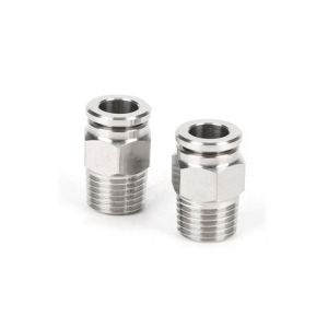 OEM Threaded Push In Fittings Rapid Manual Connecting IATF16949