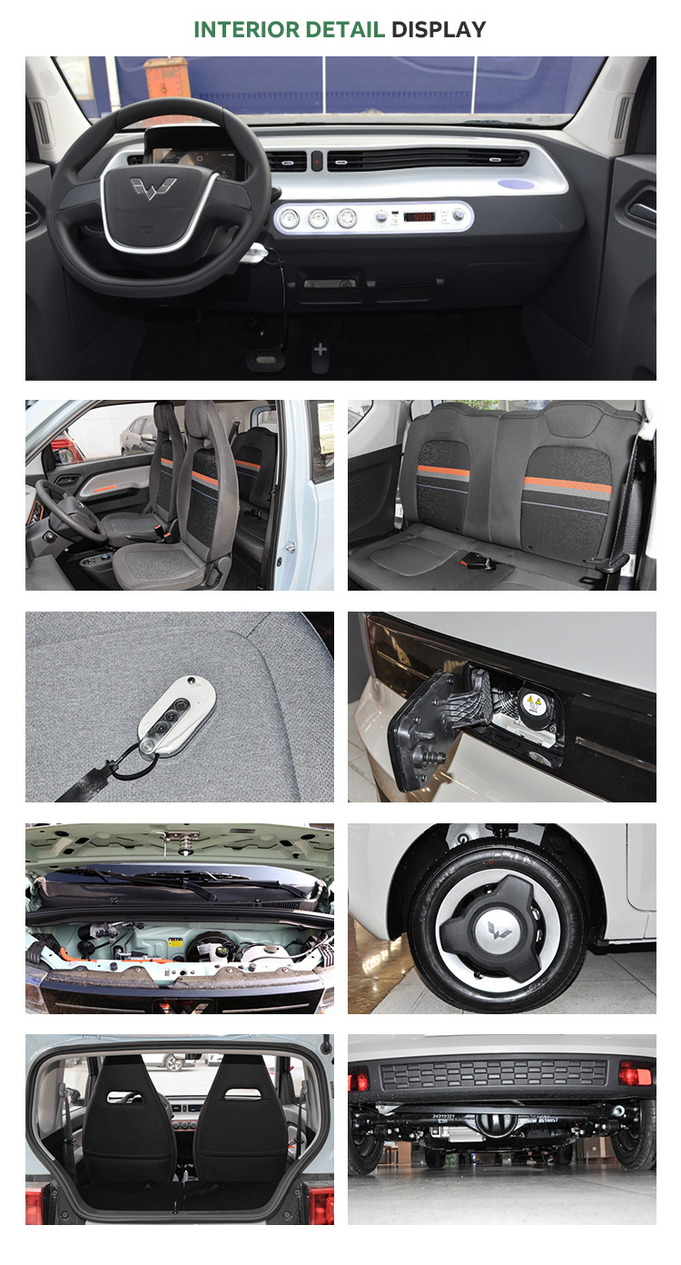 Left Steering Wuling Mini EV 4 Seats Small Electric Car with NEDC Max. Range of 170km