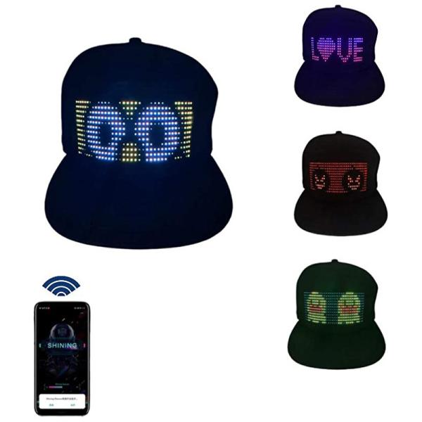Quality Bluetooth LED Programmable Hat Customized App Control Smart Cap for sale