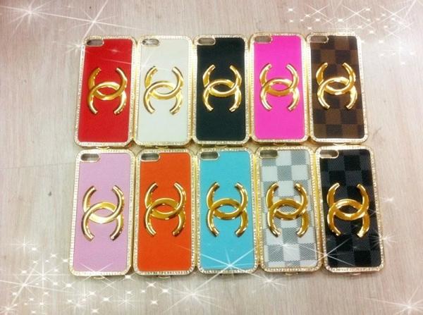 Luxury CC leather PC bling hard Case Cover For iPhone 4 5 6s plus SAMSUNG S6 S7