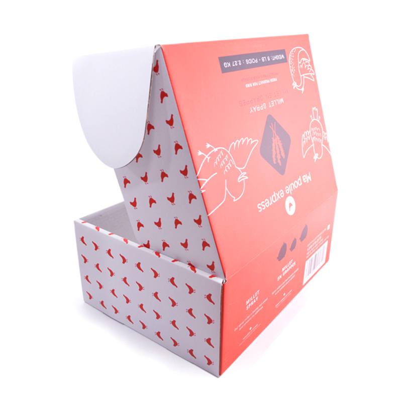 CMYK Shipping Printed Cardboard Boxes UV Varnish Aqueous Coating