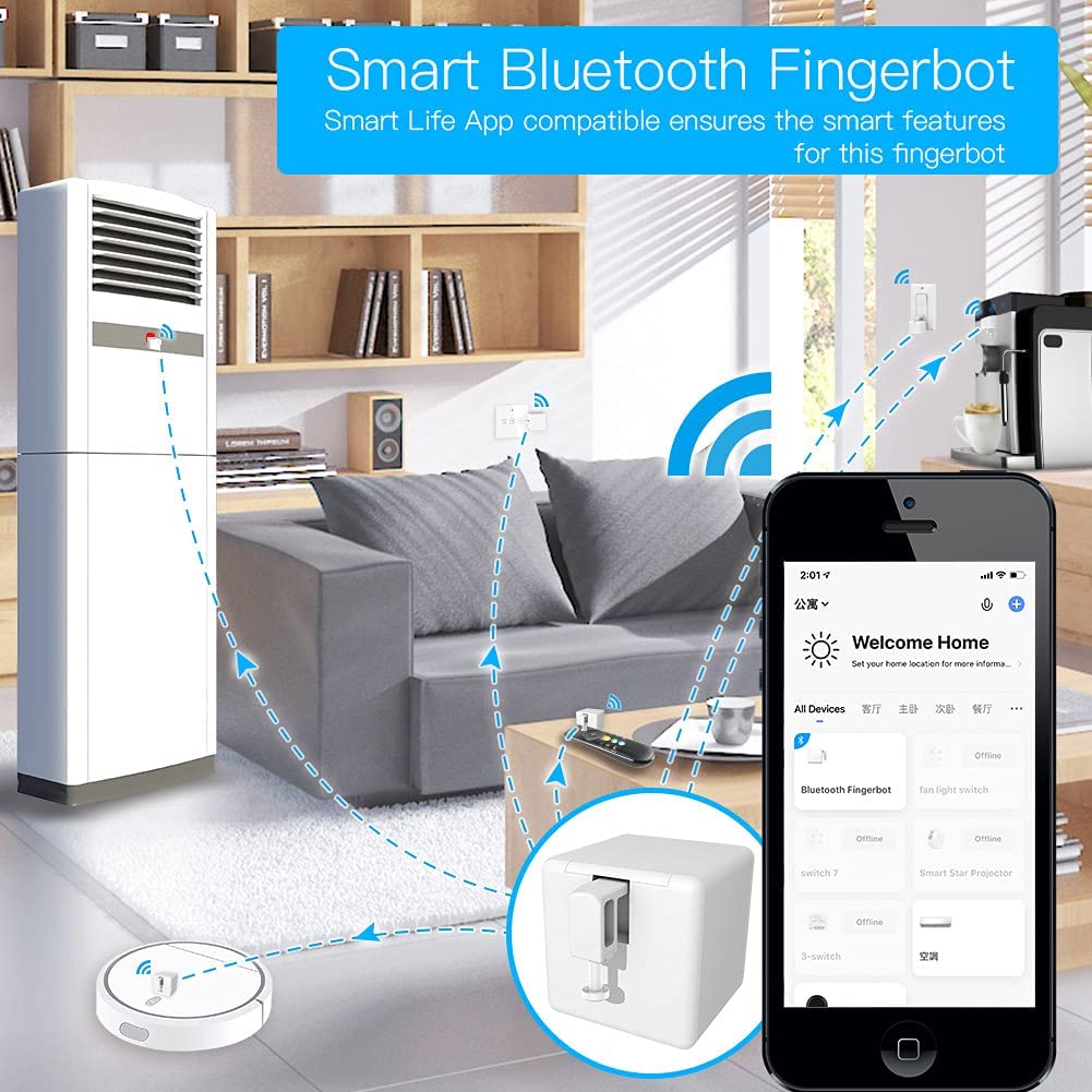 Tuya Switchbot Fingerbot LED Light Spare Parts With Alexa Google Home