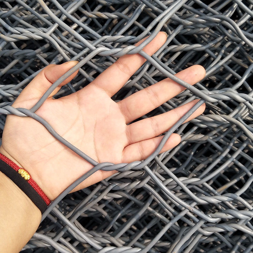 SGS Anti corrosion Hexagonal Wire Gabion Basket Fence Metal Cages For Rocks