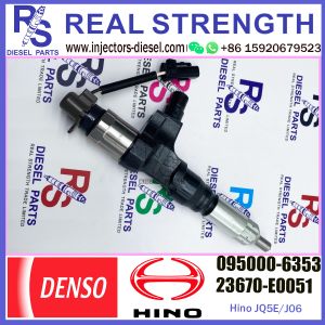 China Original and new Common Rail Injector 095000-6353 for HI-NO J05E 23670-E0051,KOBELCO SK200-8,SK260-8 on sale