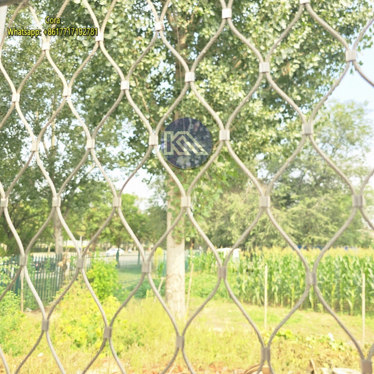  Flame Retardant Ss316 3mm Knoted Wire Rope Drone Safety Net Uav Protective Netting Manufactures